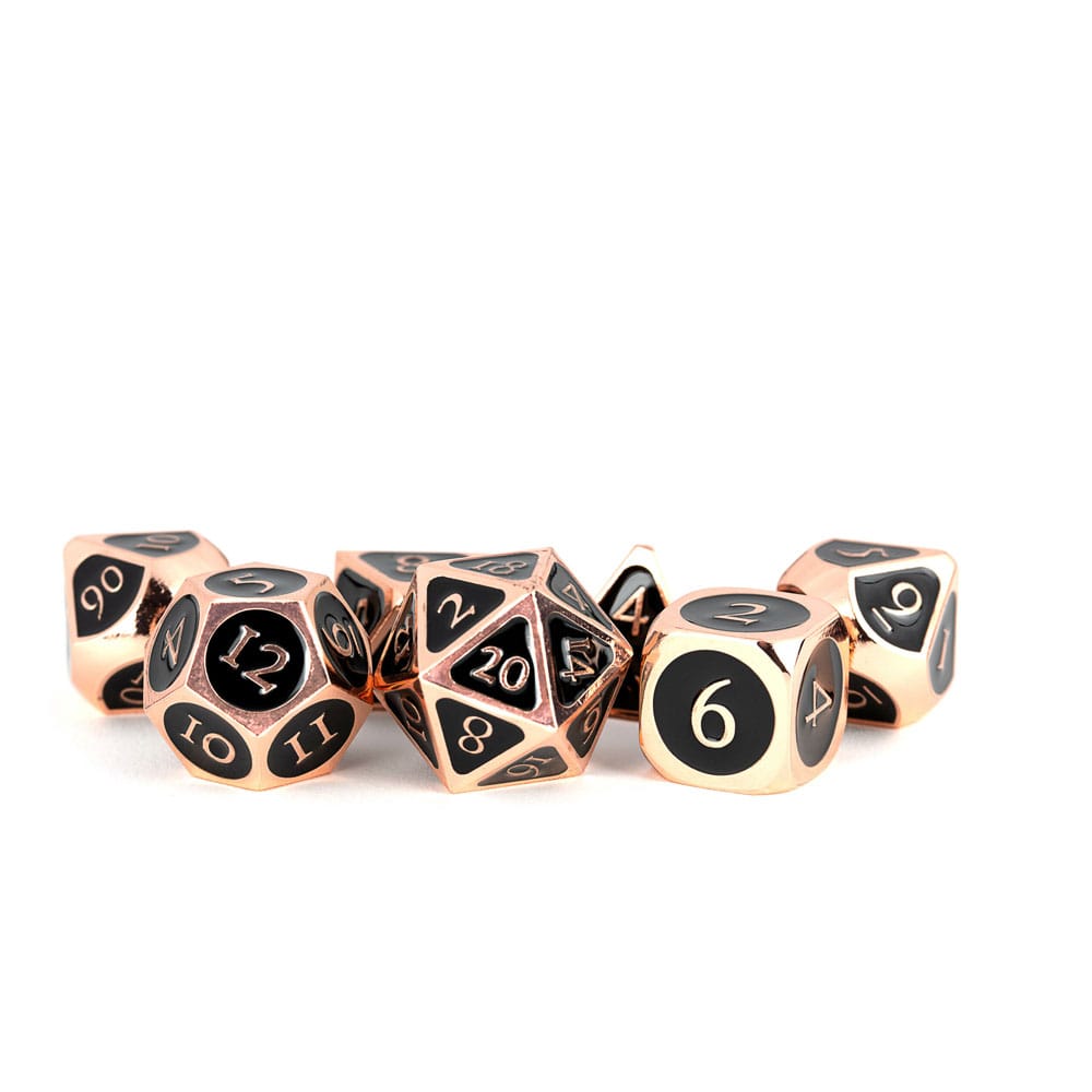FanRoll pack dés Antique Copper with Black Enamel (7)
