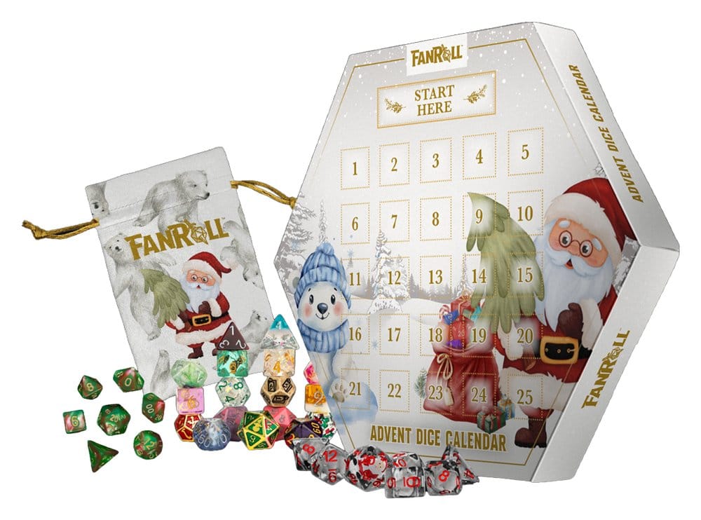 FanRoll calendrier de l'Avent Holiday Dice 2026