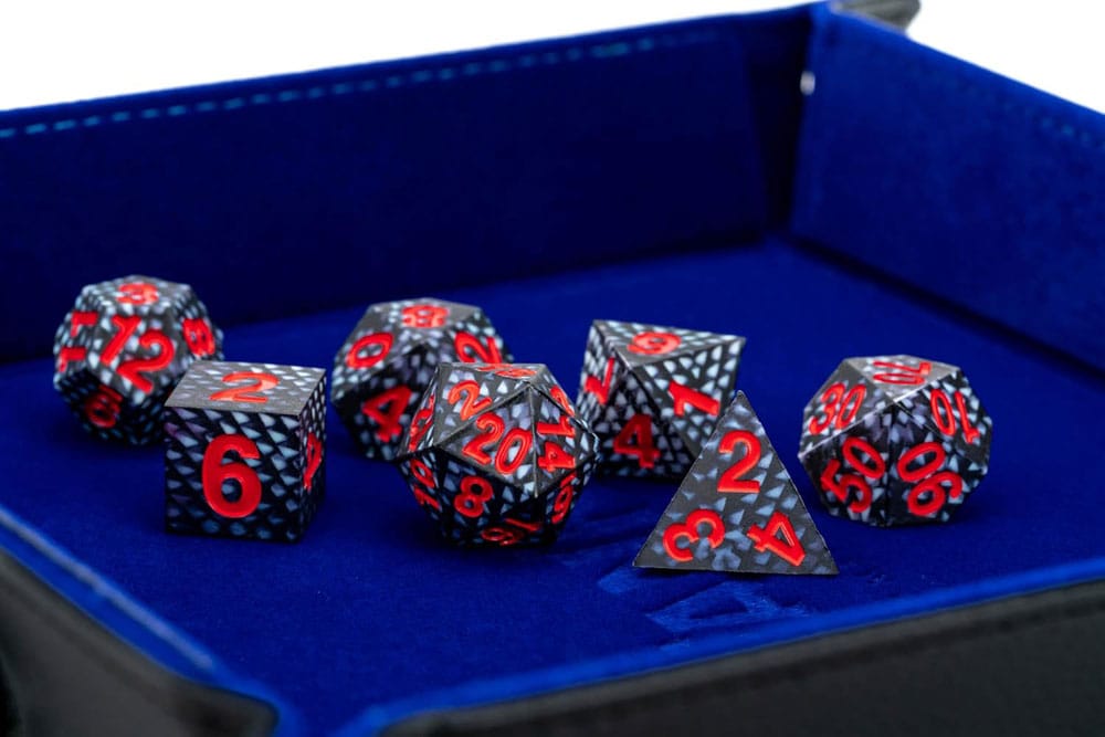 Dragon Storm pack dés Sharp Edge Silicone Black Dragon Scales (7)