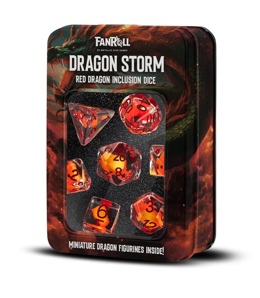 Dragon Storm pack dés Inclusion Red Dragon (7)