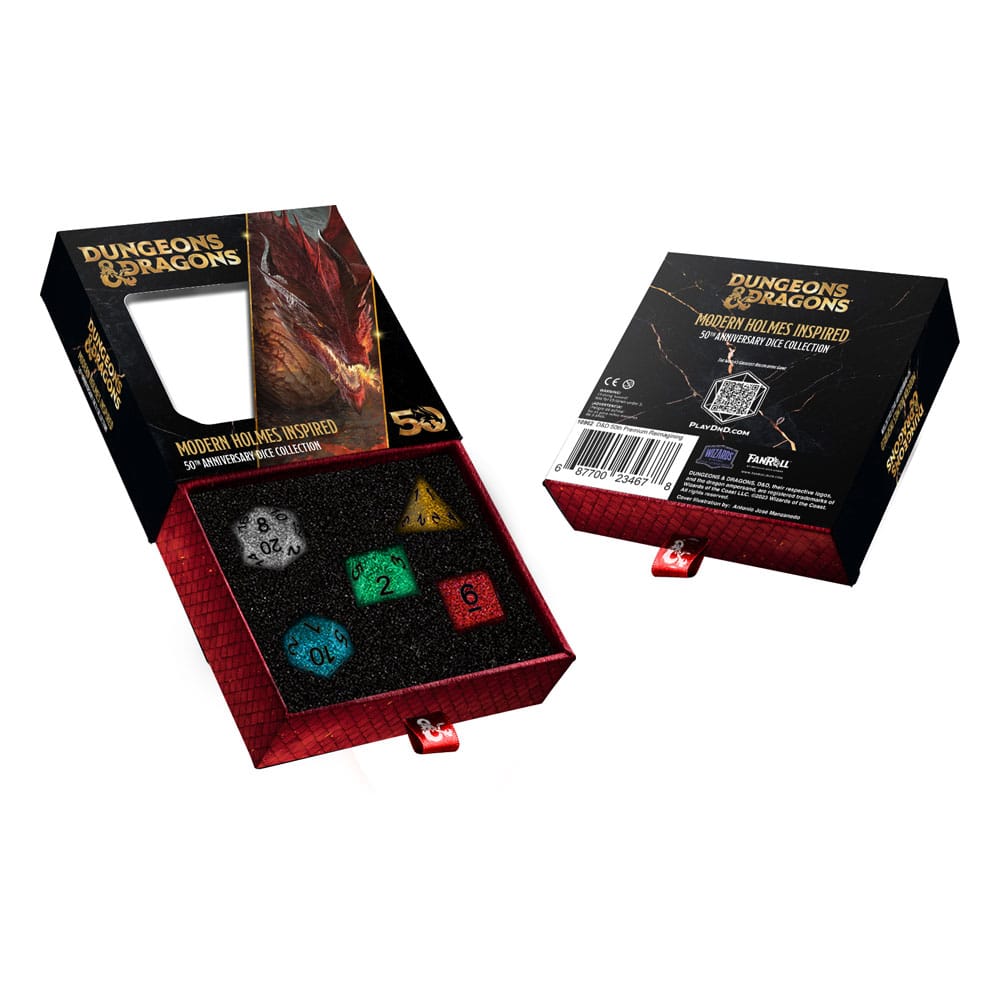Dungeons & Dragons pack dés 50th Anniversary: Modern Holmes Inspired