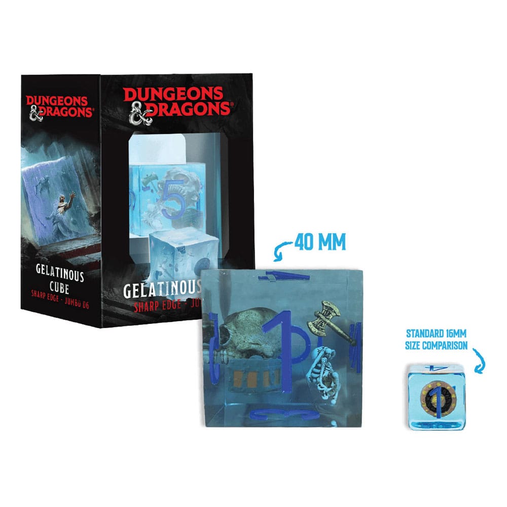 Dungeons & Dragons Jumbo dé Gelatinous Cube 4 cm