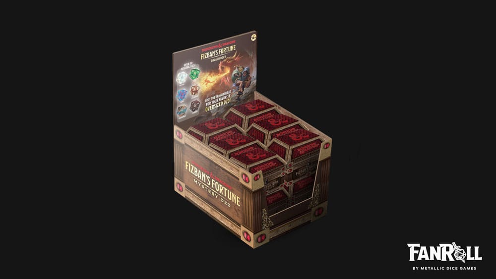 Dungeons & Dragons Blind Mystery Box dés Fizban's Treasure d20 25 mm