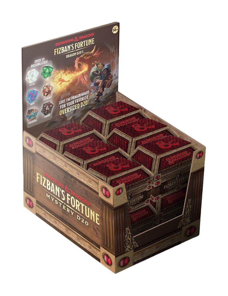 Dungeons & Dragons Blind Mystery Box dés Fizban's Treasure d20 25 mm