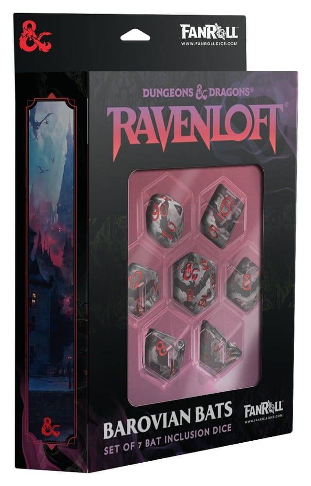 Dungeons & Dragons Ravenloft pack dés Inclusion Bats (7)