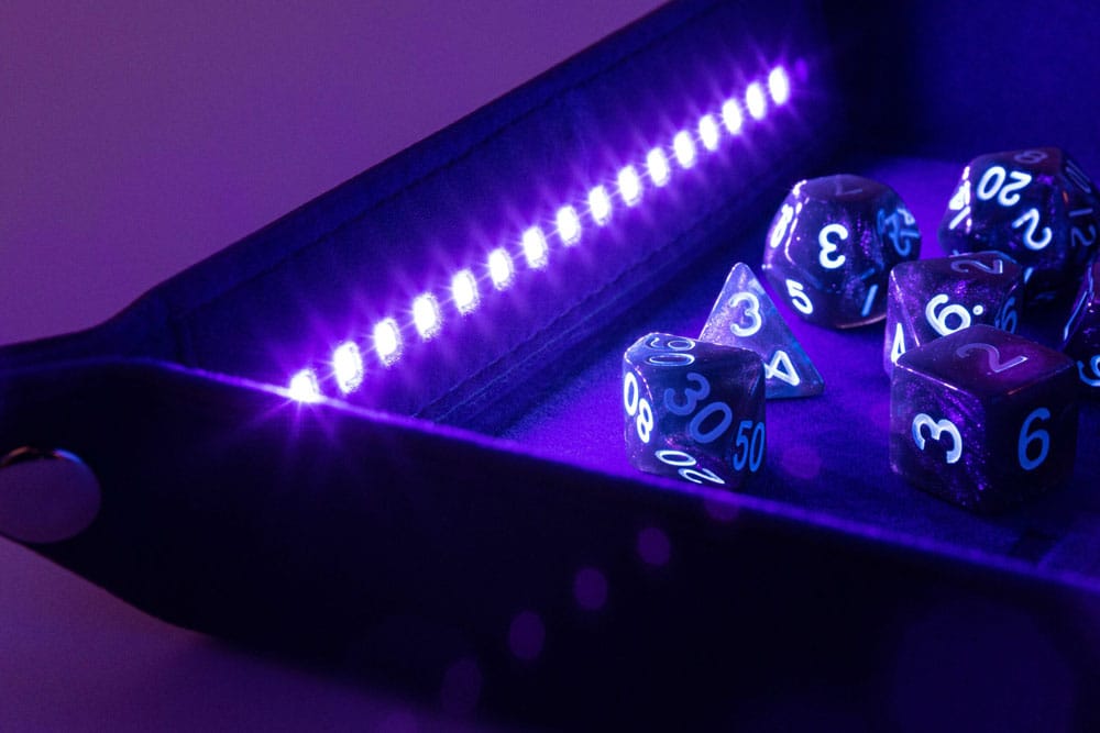 FanRoll Shadowlight Plateau à dés pliant Blacklight Black