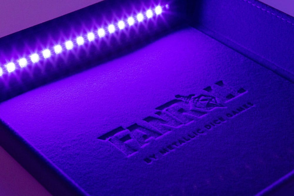 FanRoll Shadowlight Plateau à dés pliant Blacklight Black
