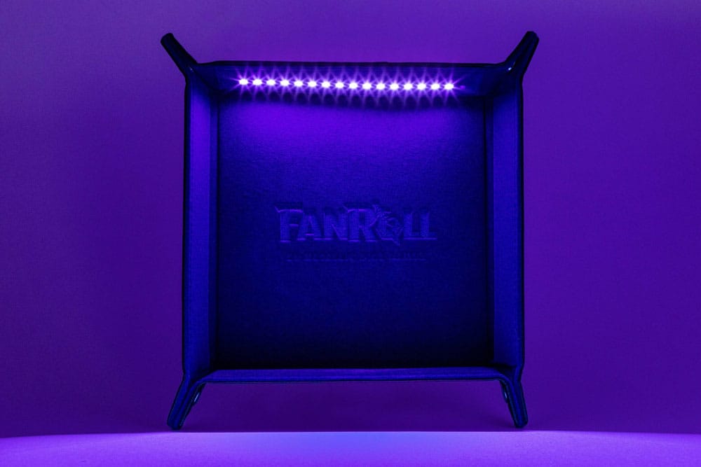 FanRoll Shadowlight Plateau à dés pliant Blacklight Black