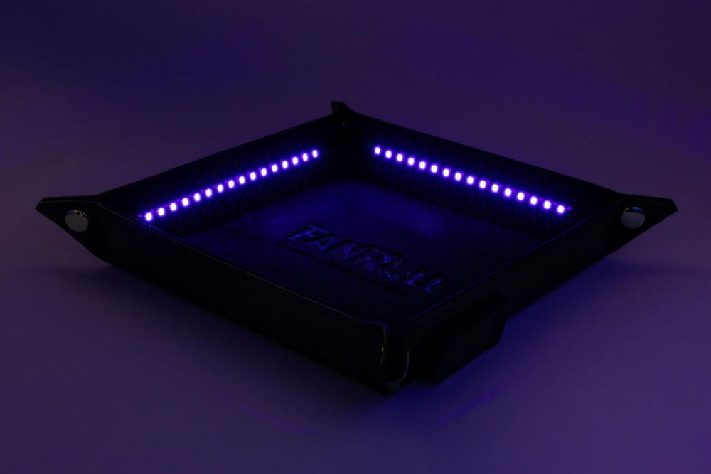 FanRoll Shadowlight Plateau à dés pliant Blacklight Black