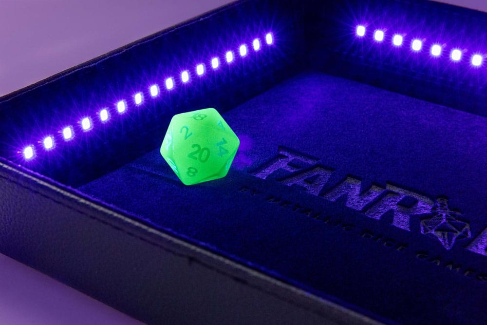 FanRoll Shadowlight Plateau à dés pliant Blacklight Black