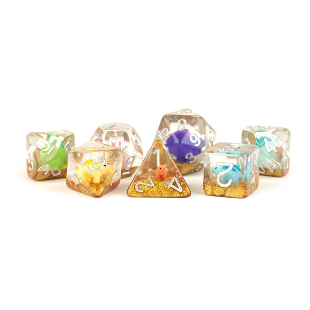 FanRoll pack dés Rainbow Dinosaur (7)