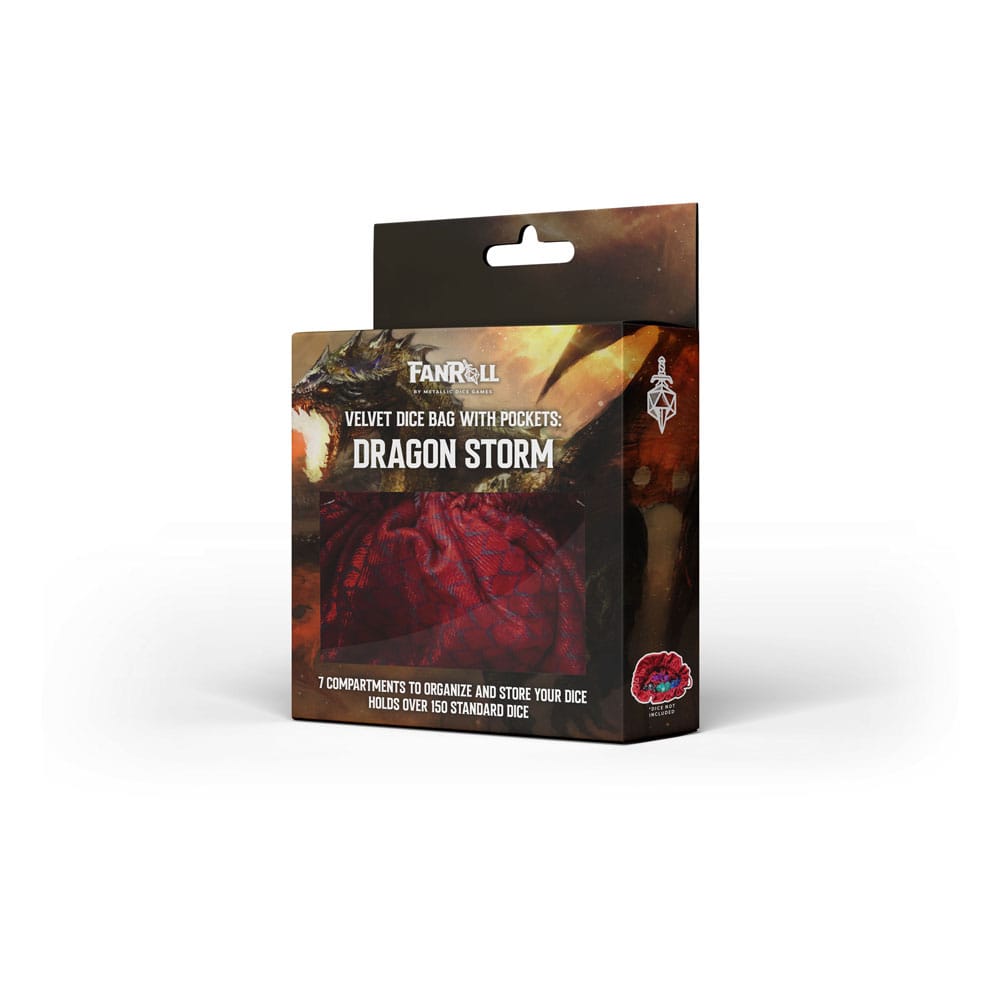Dragon Storm Sac à dés avec compartiments Red Dragon Scales