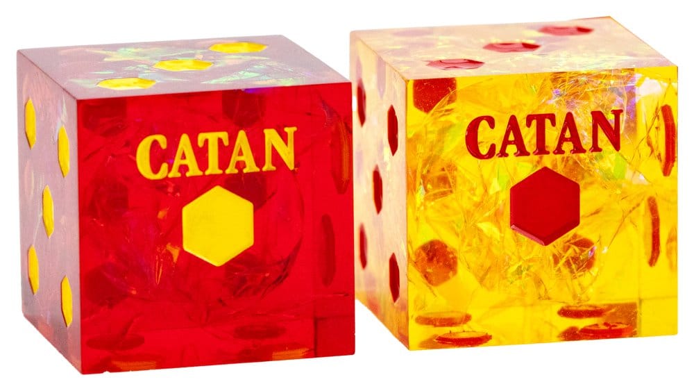 Catan pack dés D6 Sharp Edge Resin 