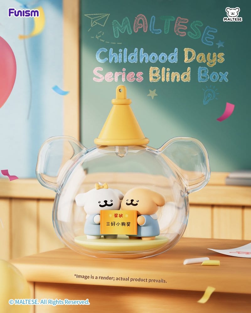 Maltese Childhood Days Series présentoir figurine mini Blind Box (8)
