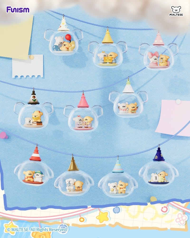 Maltese Childhood Days Series présentoir figurine mini Blind Box (8)