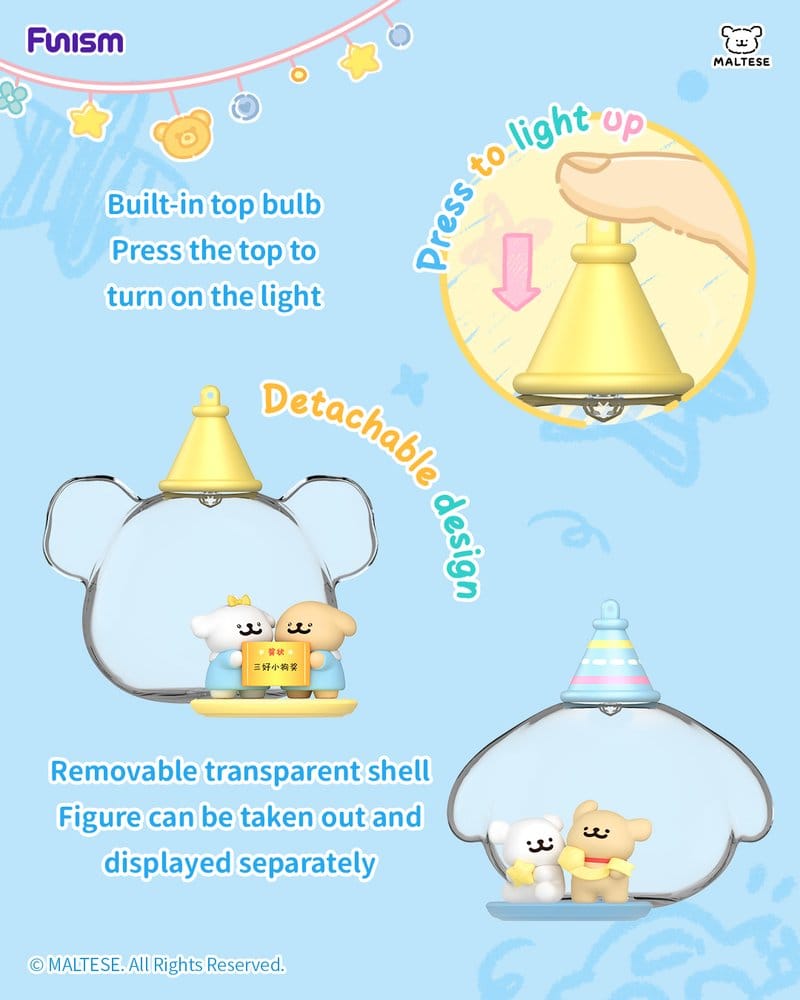 Maltese Childhood Days Series présentoir figurine mini Blind Box (8)