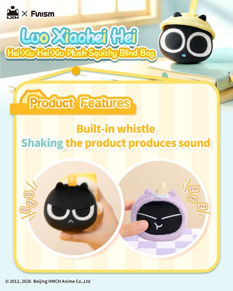 Luo Xiaohei Hei Xiu Hei Xiu présentoir peluche Squishy Blind Bag (6)