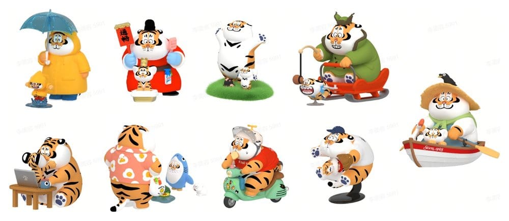 Alexander The Fat Tiger présentoir mini-figurines Tiger Cub Diaries Blind Box (8)
