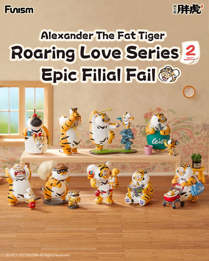 Alexander The Fat Tiger présentoir mini-figurines Roaring Love Series 2: Epic Filial Fabil 7 cm (8)