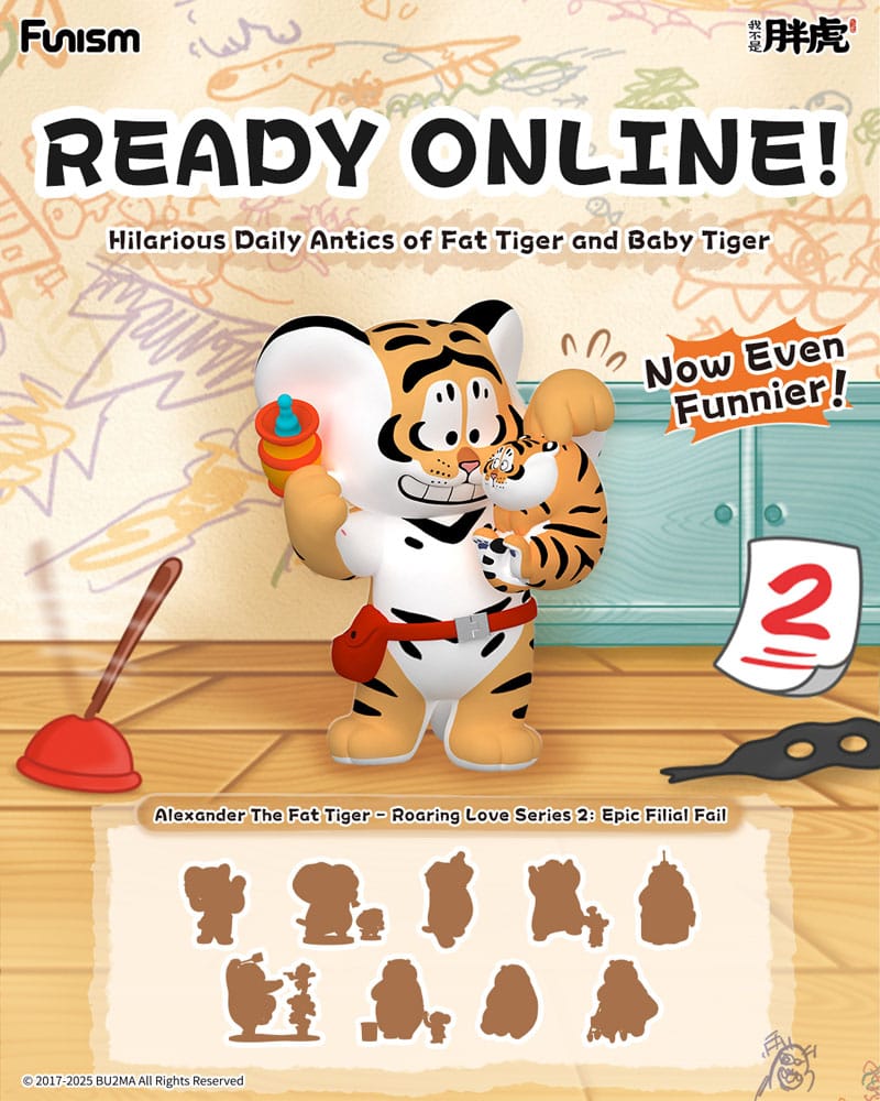 Alexander The Fat Tiger présentoir mini-figurines Roaring Love Series 2: Epic Filial Fabil 7 cm (8)