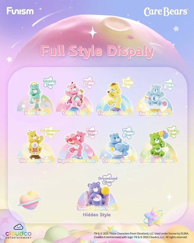 Bisounours Blind Box présentoir mini-figurines Planet of Joy Face Series 5 cm (6)