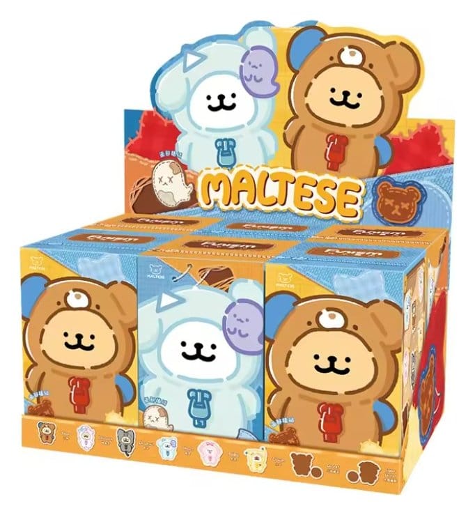 Maltese My Good Buddy Series présentoir peluche Blind Box (6)