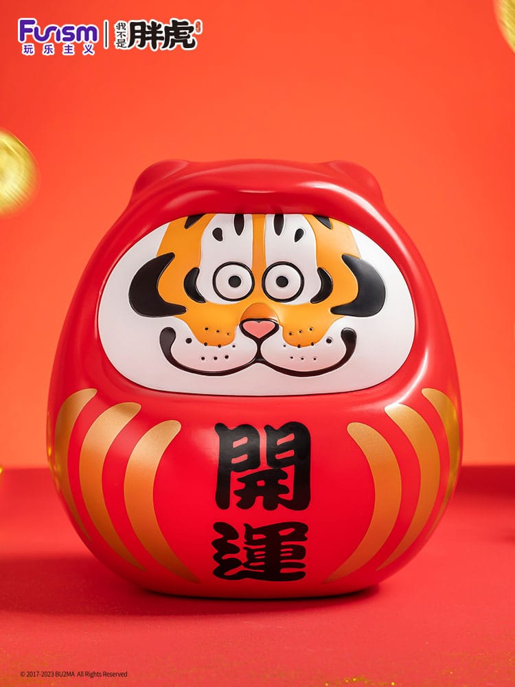 I Am Not Fat Tiger statuette Alexander the Tiger Dharuma 20 cm