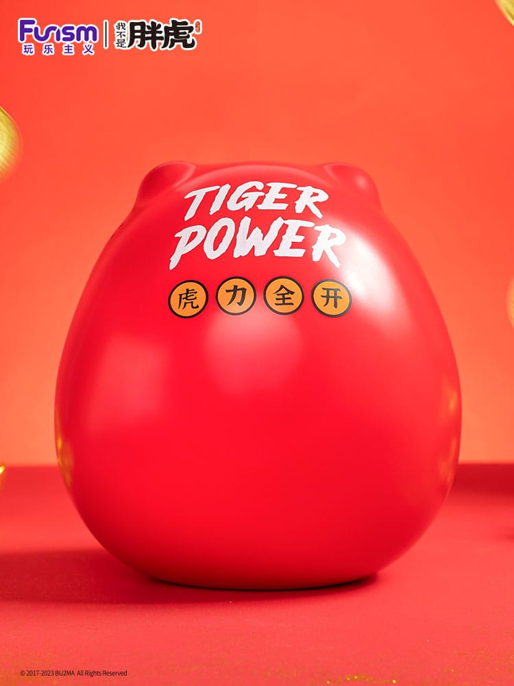 I Am Not Fat Tiger statuette Alexander the Tiger Dharuma 20 cm