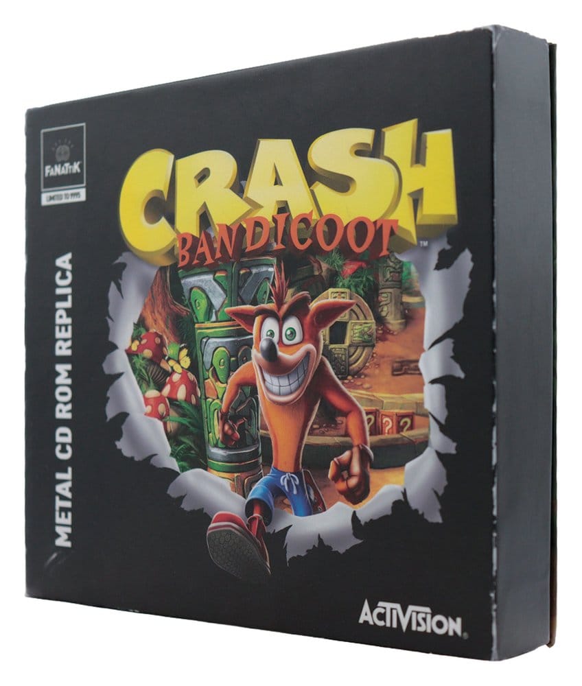 Crash Bandicoot réplique Metal CD-ROM Collectible Limited Edition 11 cm
