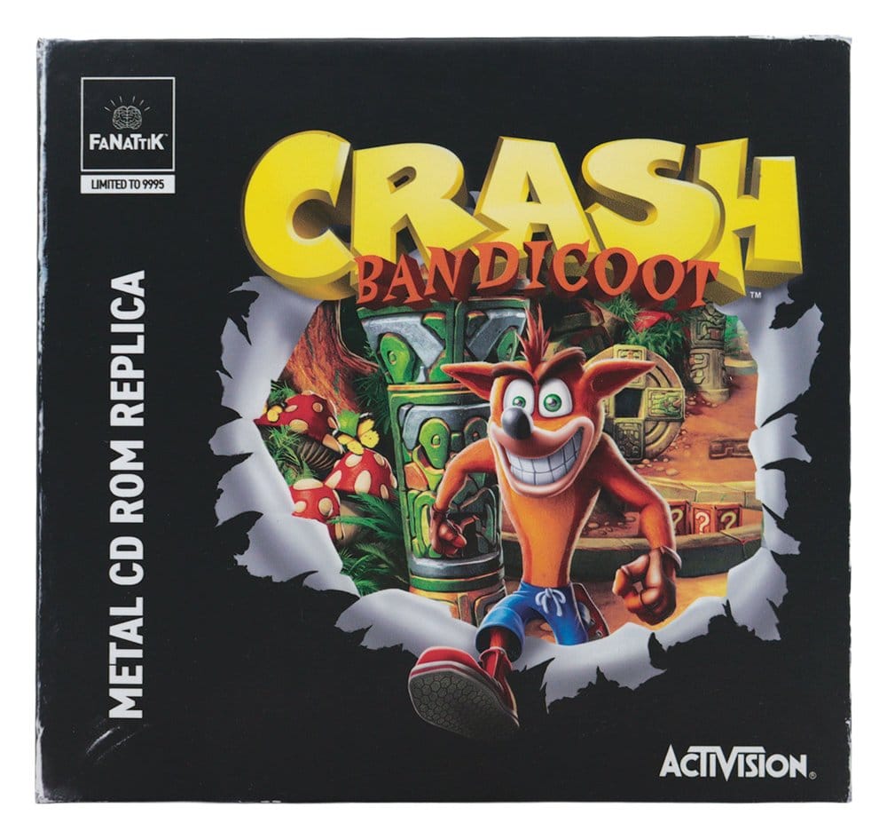 Crash Bandicoot réplique Metal CD-ROM Collectible Limited Edition 11 cm