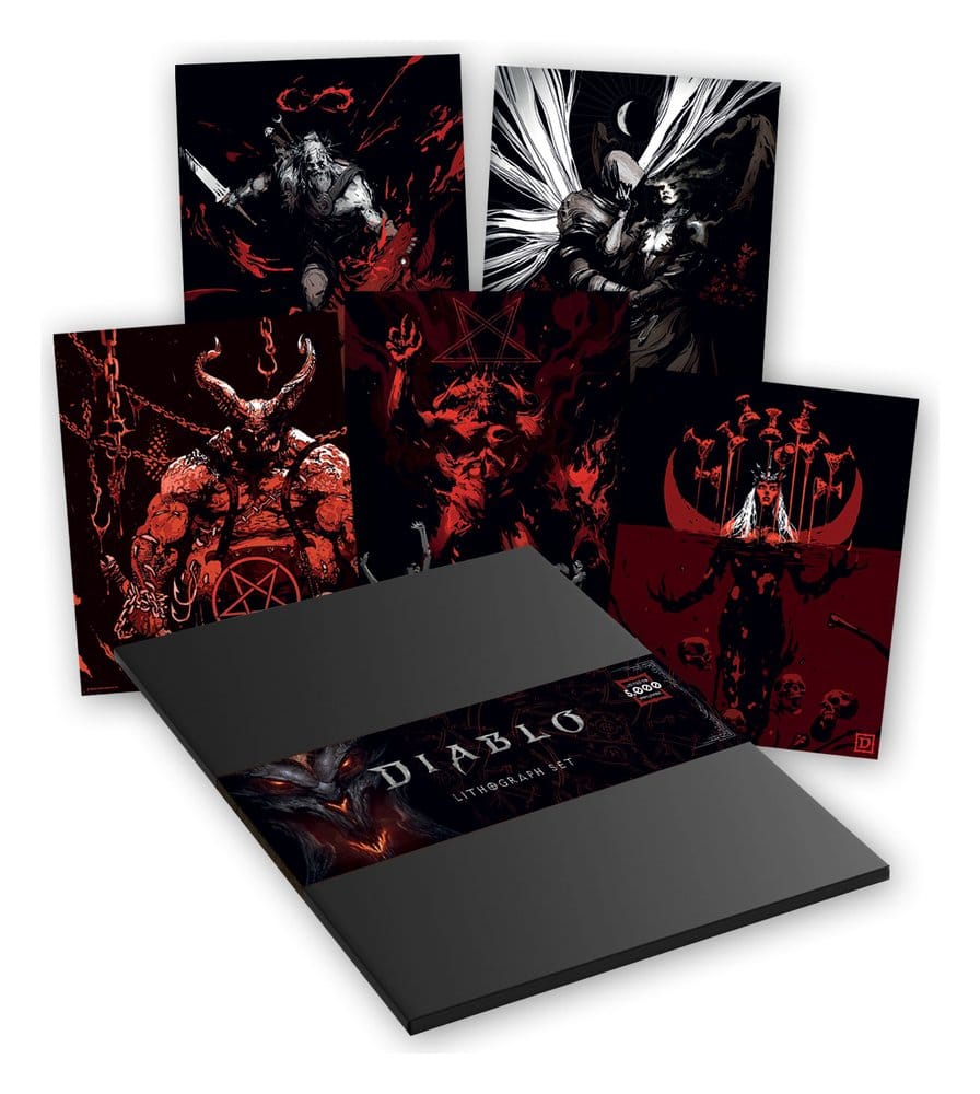 Diablo lithographie Set of Five Limited Edition 36 x 28 cm