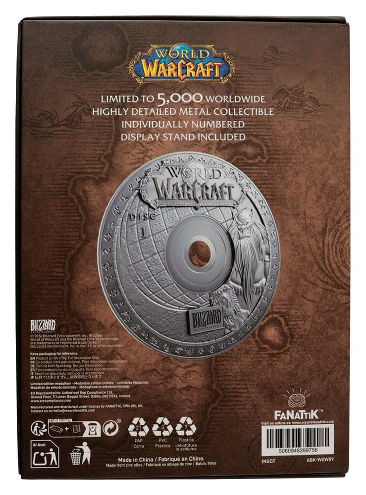 World of Warcraft réplique CD-ROM Limited Edition 11 cm