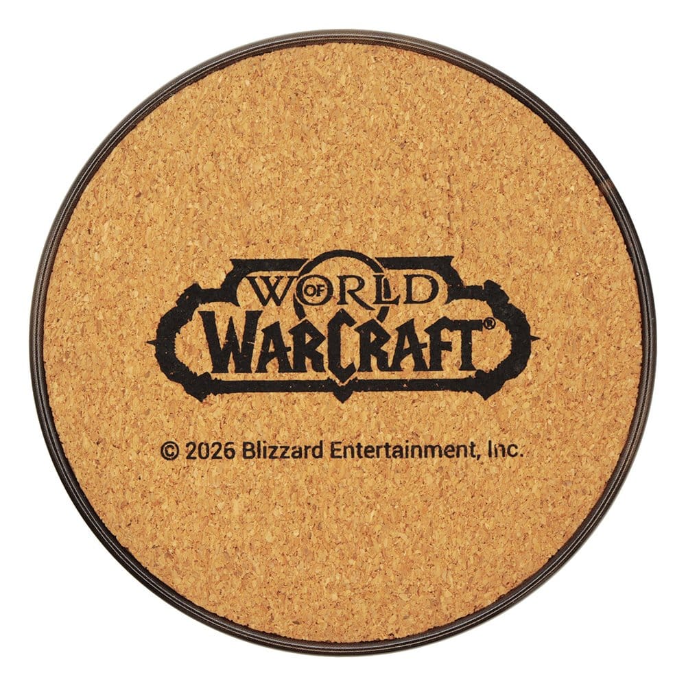 World of Warcraft pack 4 sous-verres en métal imprimé