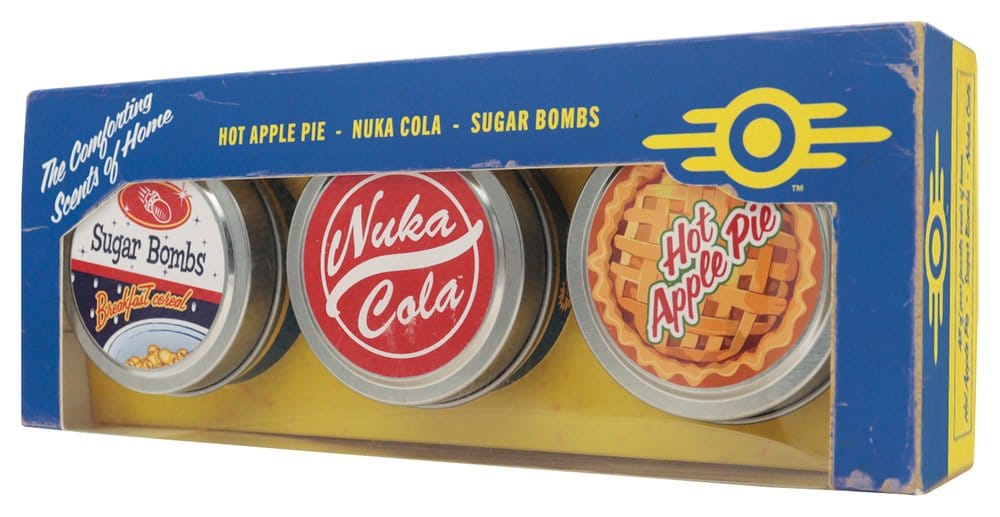 Fallout pack 3 bougies Vault Dweller's 6 cm