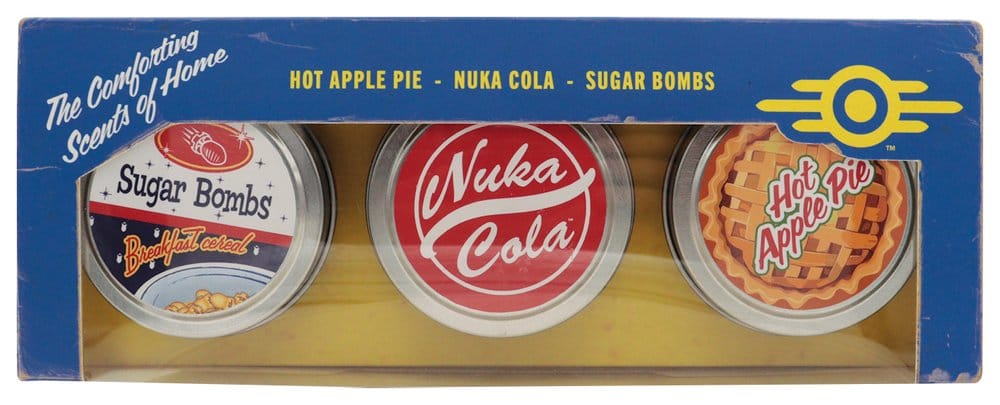 Fallout pack 3 bougies Vault Dweller's 6 cm