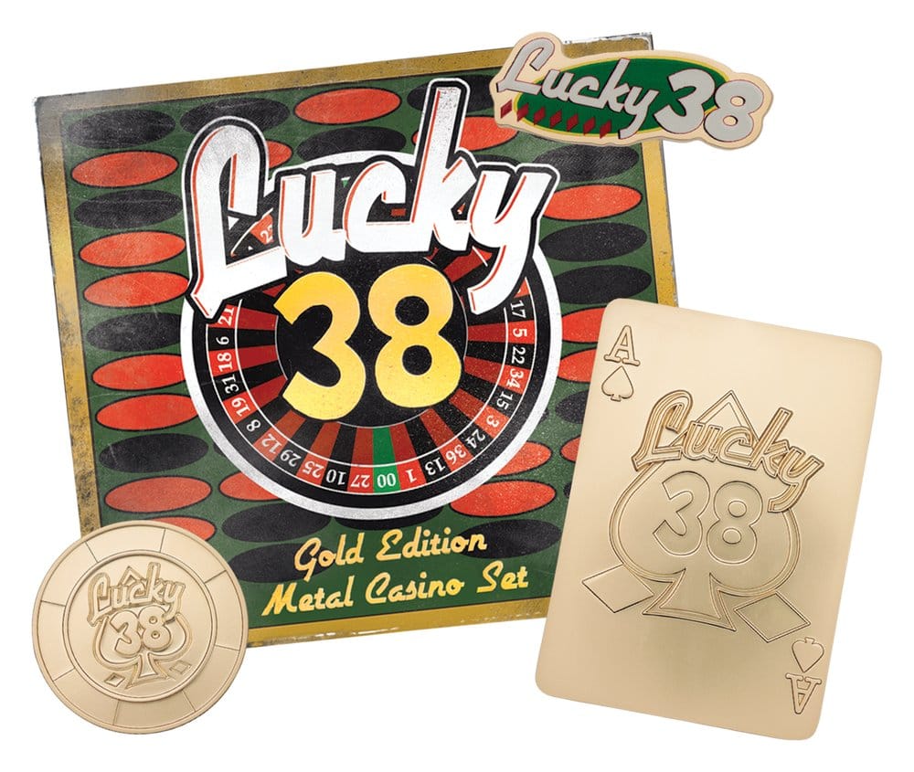 Fallout: New Vegas réplique Lucky 38 Imitation Gold Casino Set Limited Edition