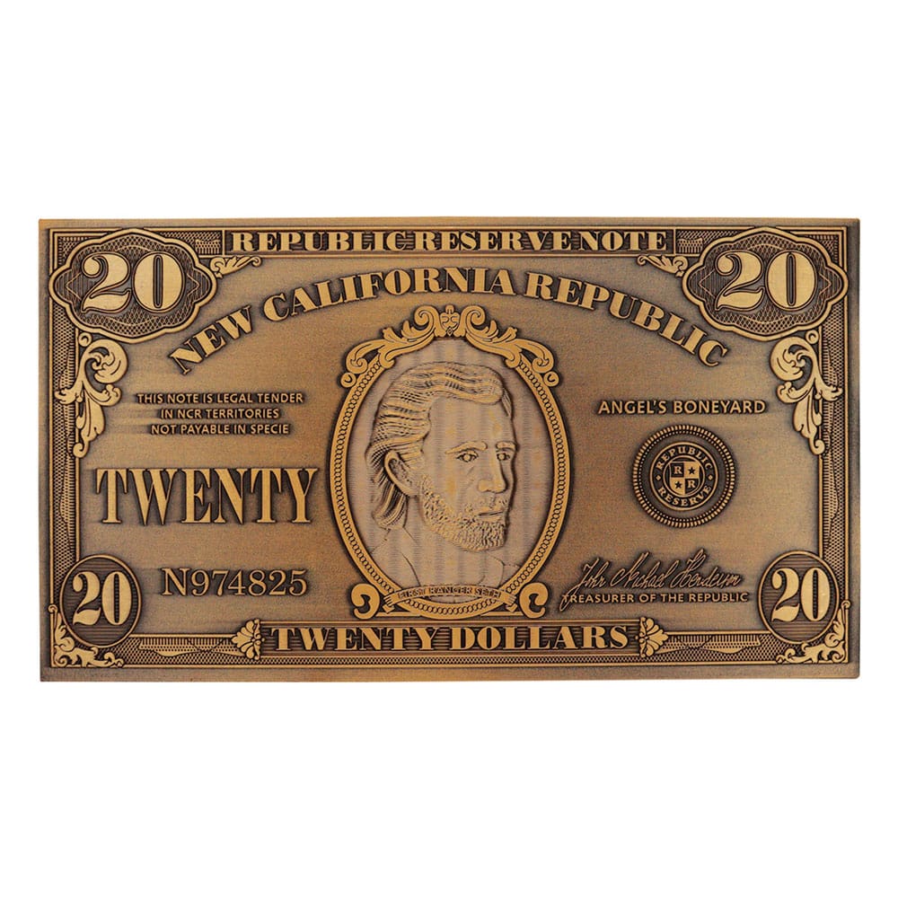 Fallout New Vegas réplique NCR $20 Bill Limited Edition
