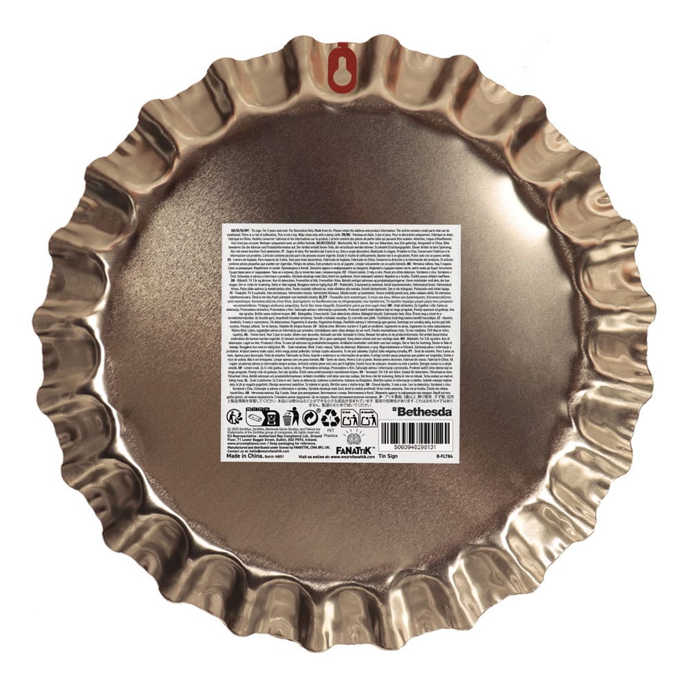 Fallout panneau métal Sunset Sarsaparilla Bottle Cap