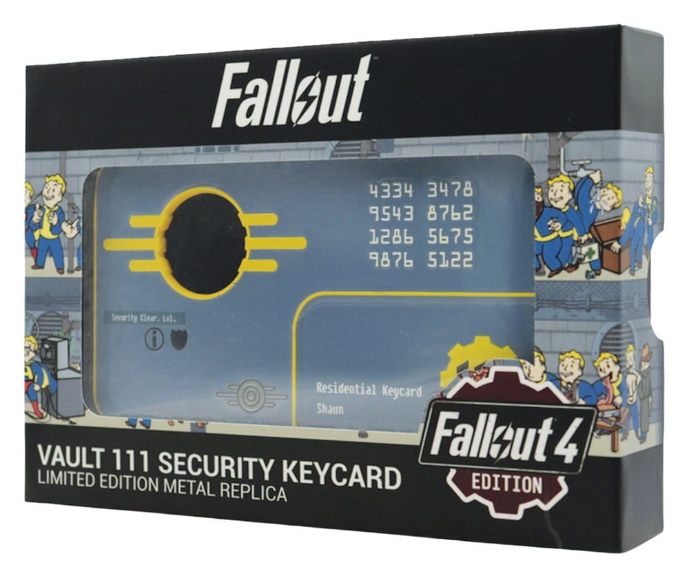 Fallout réplique Security Keycard Vault 111 Limited Edition 11 cm