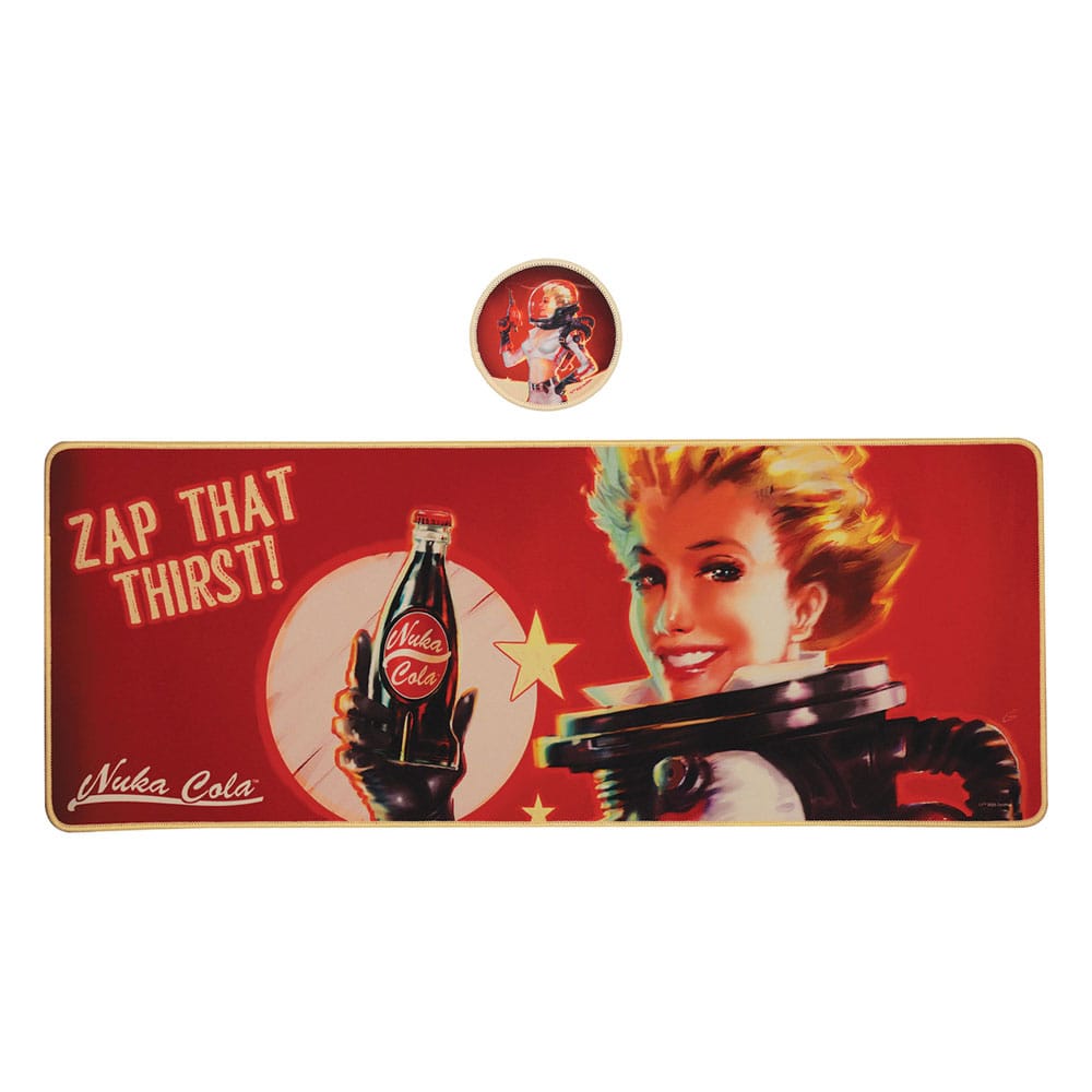 Fallout set sous-mains revêtu & sous-verre Nuka-Cola