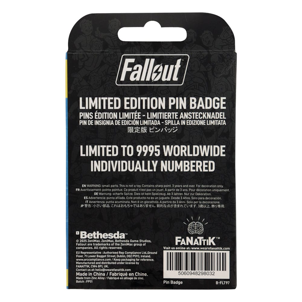 Fallout pin's Charisma Boy Limited Edition