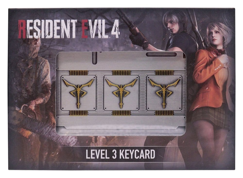 Resident Evil 4 pack 3 répliquen Level 3 Keycards Limited Edition