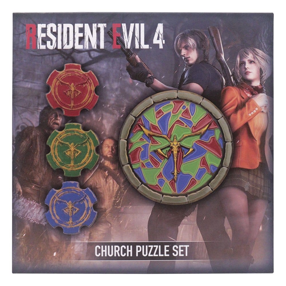 Resident Evil 4 réplique Church Puzzle Medallion Set