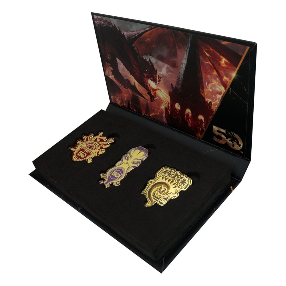 Dungeons & Dragons set 3 pin's 50th Anniversary