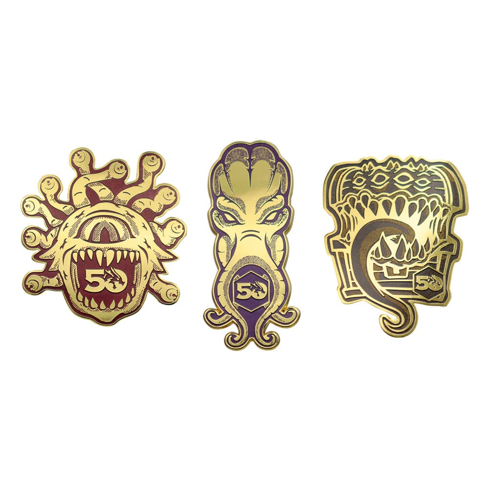 Dungeons & Dragons set 3 pin's 50th Anniversary