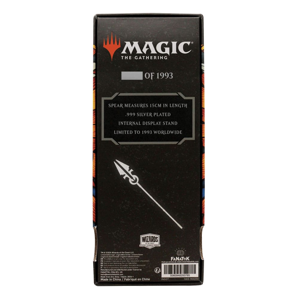 Magic: the Gathering - Mini réplique de la Lance d'argent de lune en argent plaqué