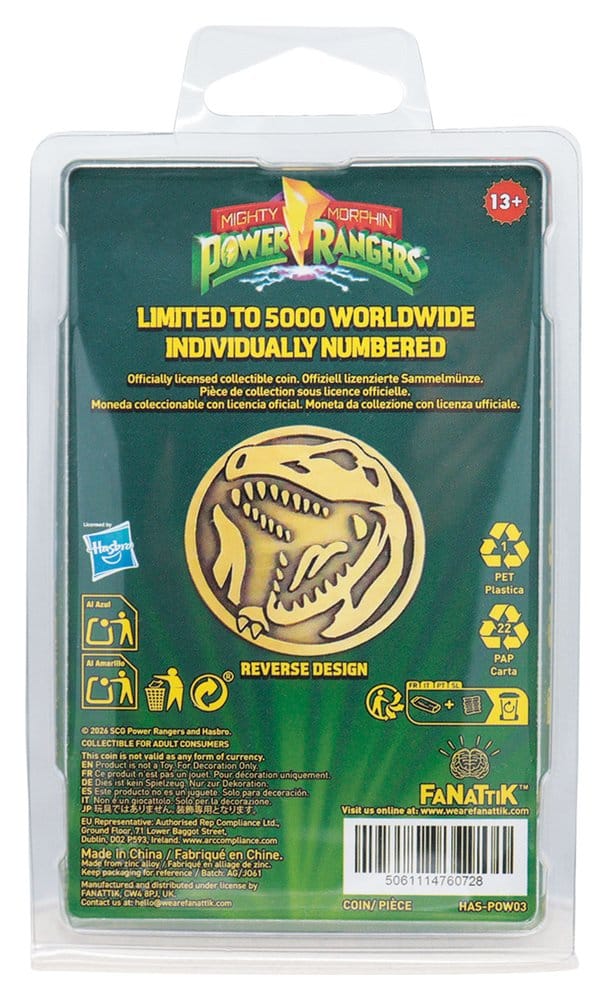 Power Rangers pièce de collection Red Ranger Limited Edition