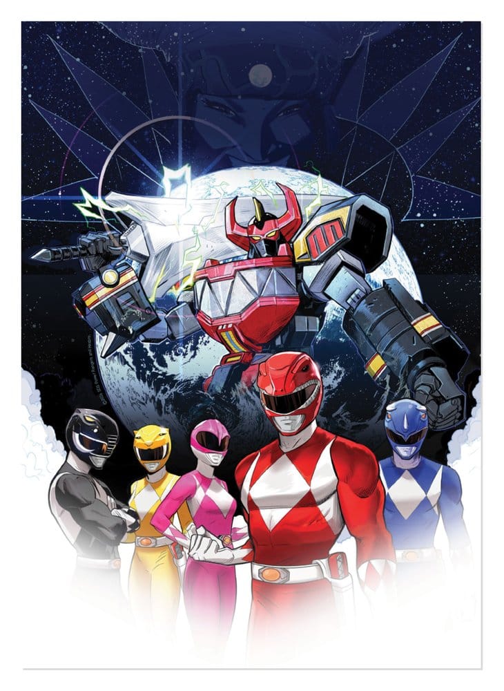 Power Rangers lithographie Limited Edition 42 x 30 cm