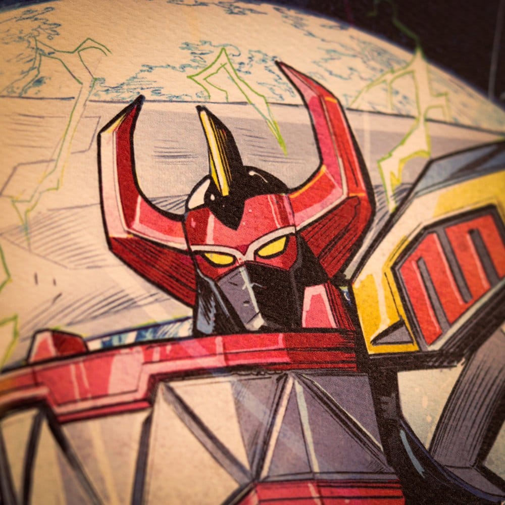 Power Rangers lithographie Limited Edition 42 x 30 cm