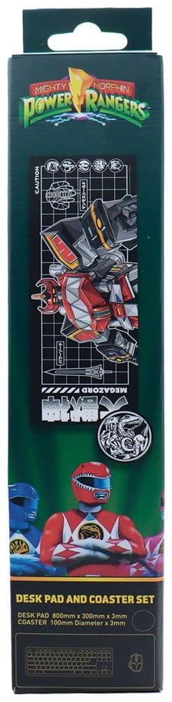 Power Rangers set sous-mains revêtu & sous-verre